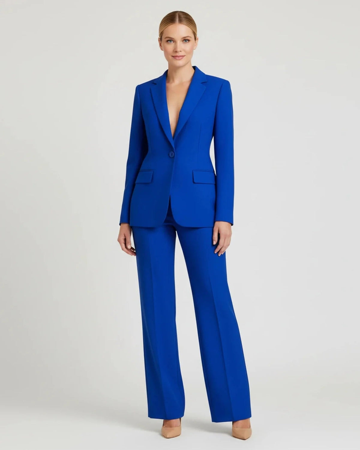 Women's Two-Piece Set | Tailored Blazer Suit