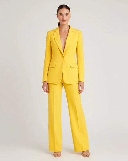 Women's Two-Piece Set | Tailored Blazer Suit