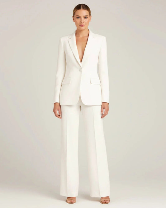 Women's Two-Piece Set | Tailored Blazer Suit