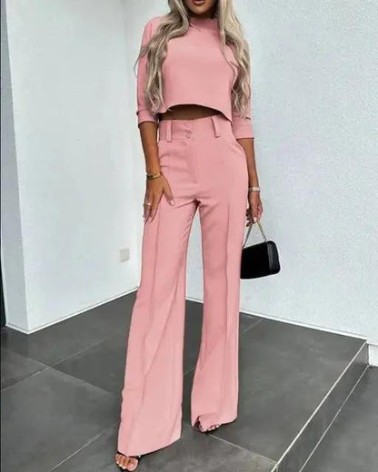 Women's Two Piece Summer Set | Cropped Top Co-ord