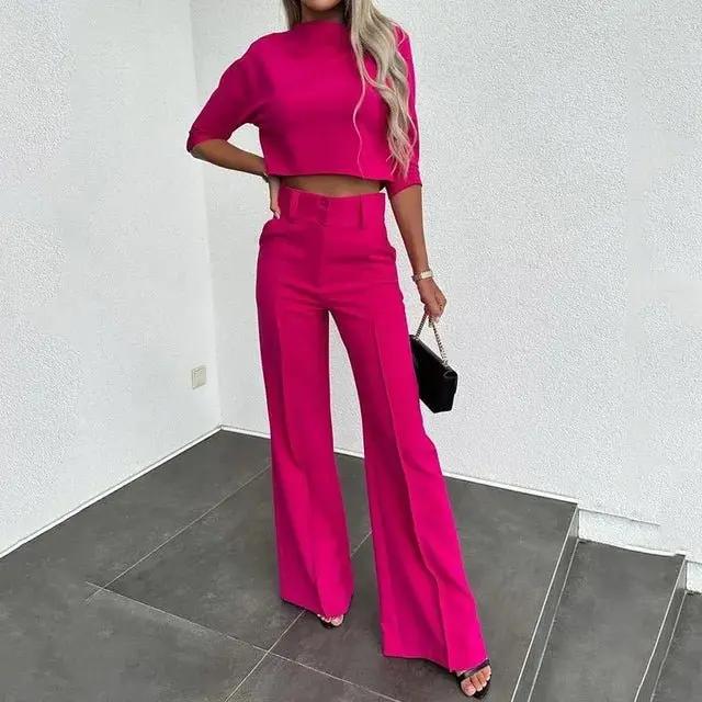 Women's Two Piece Summer Set | Cropped Top Co-ord