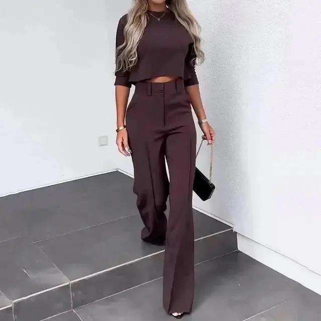 Women's Two Piece Summer Set | Cropped Top Co-ord