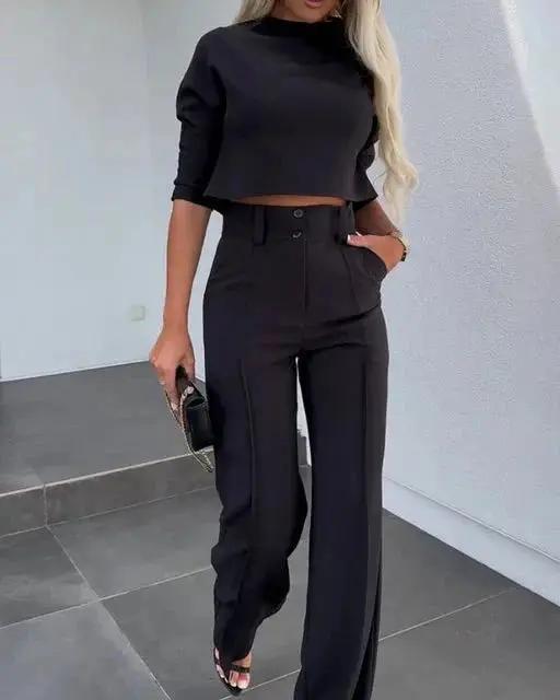 Women's Two Piece Summer Set | Cropped Top Co-ord