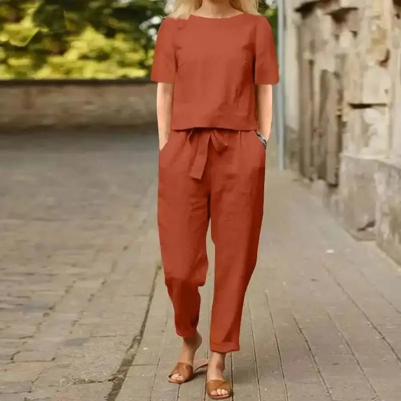 Women's Two Piece Summer Set | Relaxed Fit Co-ord