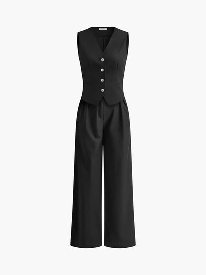 Women's Two Piece Summer Set | Tailored Waistcoat