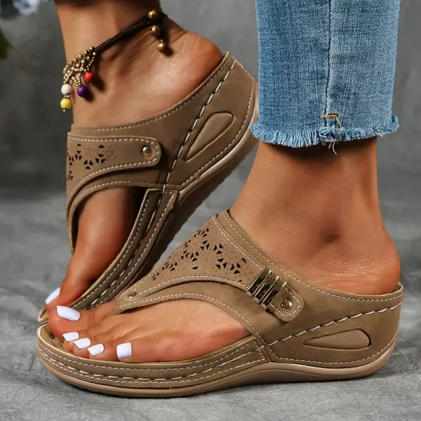 Women's Wedge Sandals | Adjustable Comfort Fit