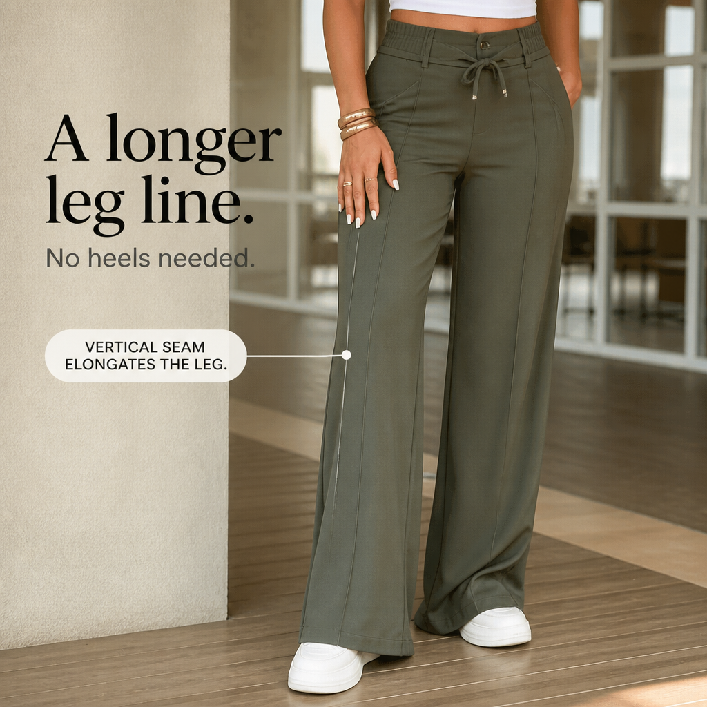 Women's Wide-Leg Cargo Pants | High-Waisted & Stretch Fit