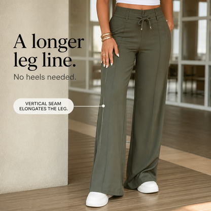 Women's Wide-Leg Cargo Pants | High-Waisted & Stretch Fit