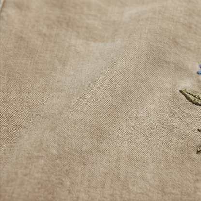 Women's Wide-Leg Jeans | Embroidered Tulip Hem