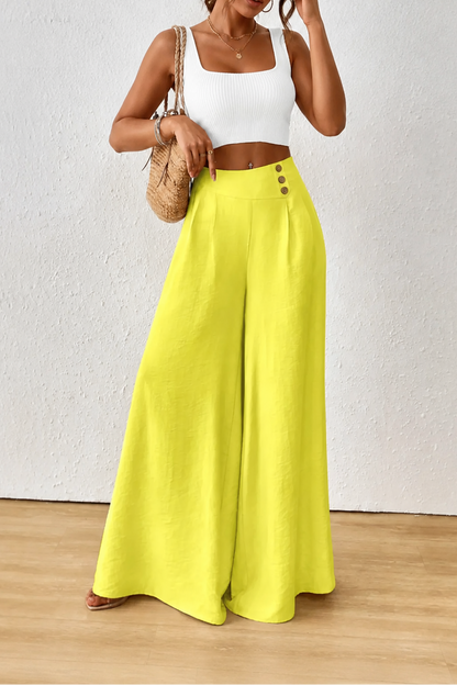 Women's Wide-Leg Trousers | High-Waisted & Pleated