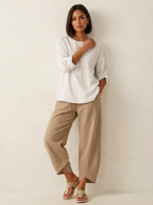 Women's Wide Leg Trousers | Loose Fit & Breathable