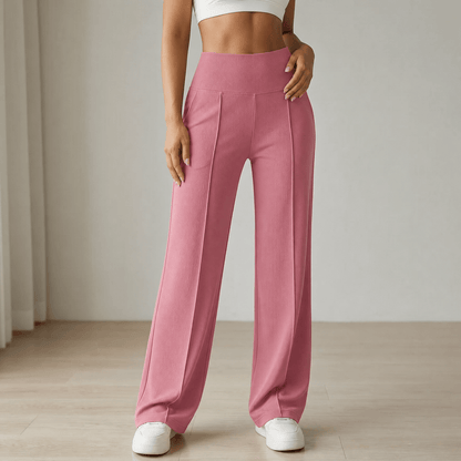 Women's Wide Leg Yoga Pants | Crossover Waist & Squat-Proof