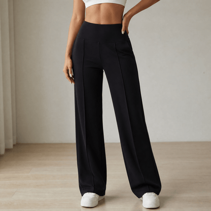 Women's Wide Leg Yoga Pants | Crossover Waist & Squat-Proof