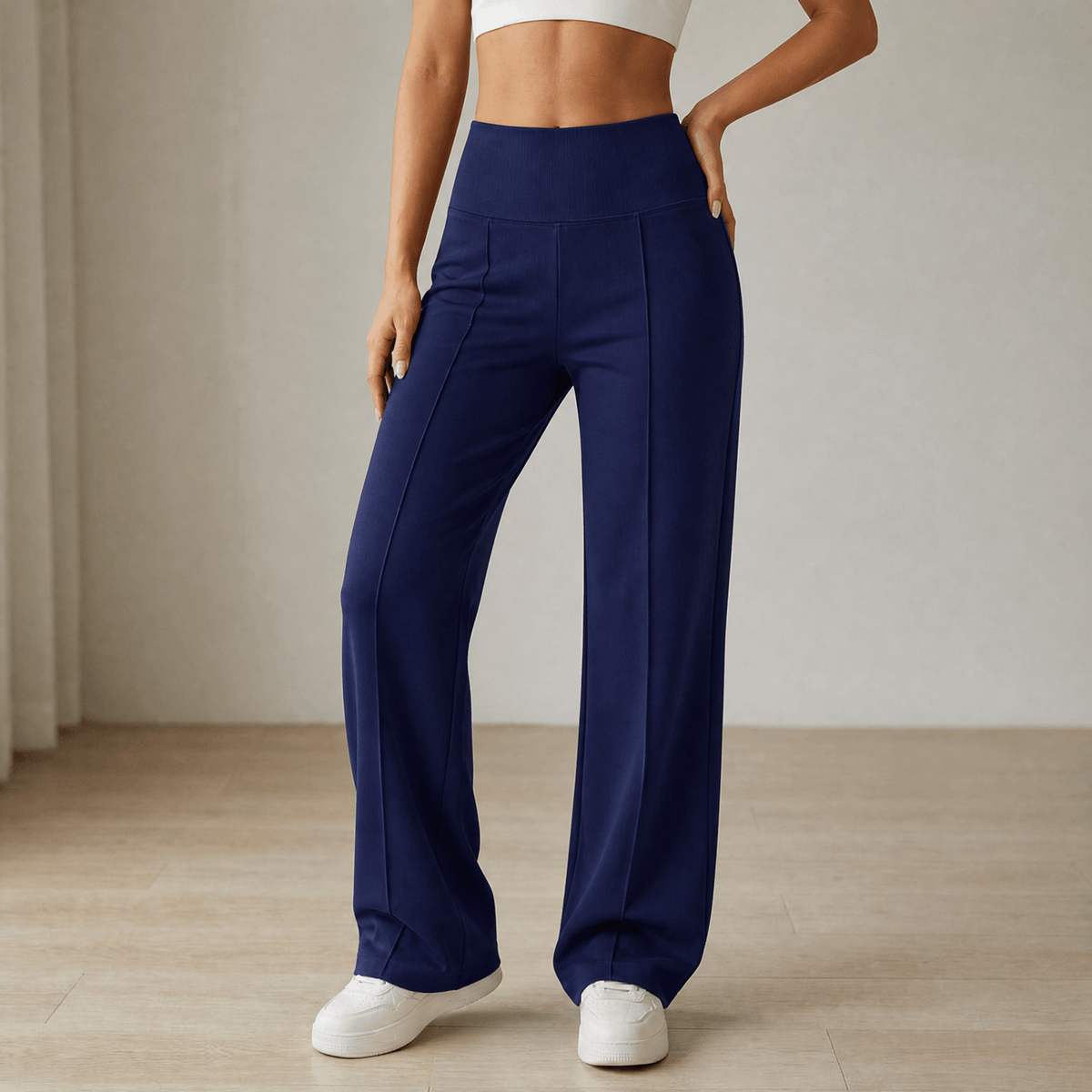 Women's Wide Leg Yoga Pants | Crossover Waist & Squat-Proof