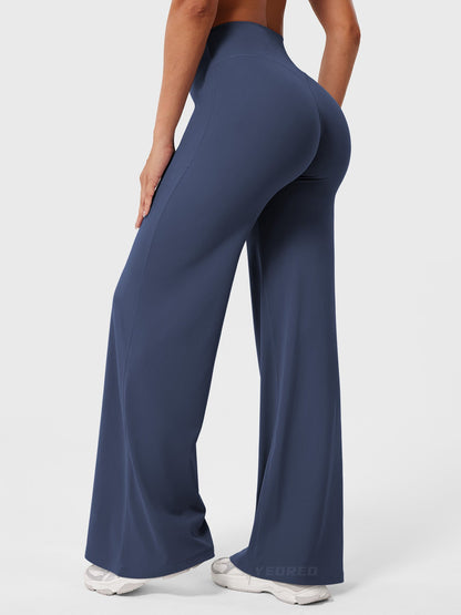 Women's Wide Leg Yoga Pants | High Waist & Sculpting Flare Fit