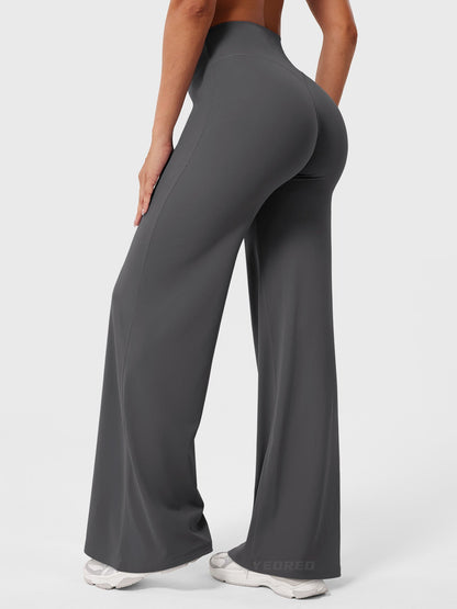 Women's Wide Leg Yoga Pants | High Waist & Sculpting Flare Fit