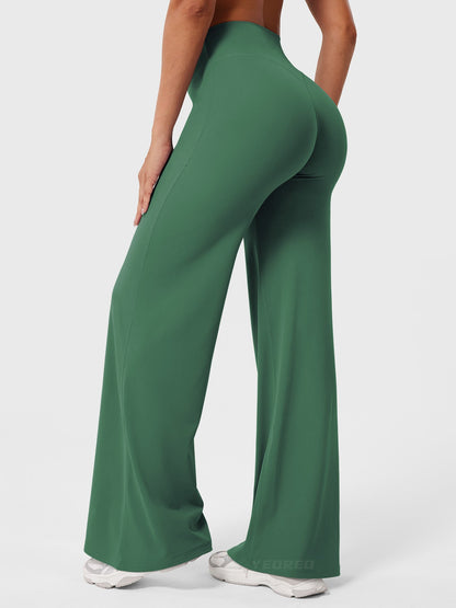 Women's Wide Leg Yoga Pants | High Waist & Sculpting Flare Fit