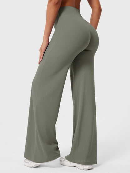 Women's Wide Leg Yoga Pants | High Waist & Sculpting Flare Fit