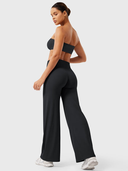 Women's Wide Leg Yoga Pants | High Waist & Sculpting Flare Fit