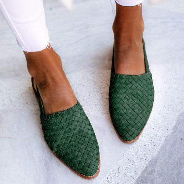 Women's Woven Sandals | Stylish & Comfortable Flat Slingback