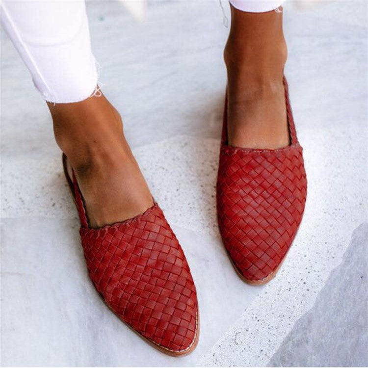 Women's Woven Sandals | Stylish & Comfortable Flat Slingback