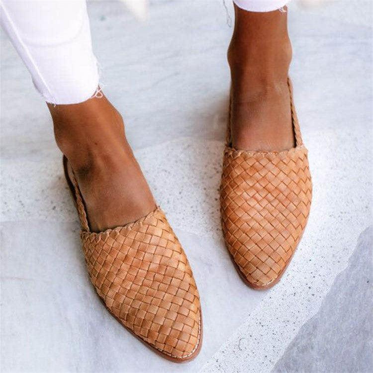 Women's Woven Sandals | Stylish & Comfortable Flat Slingback