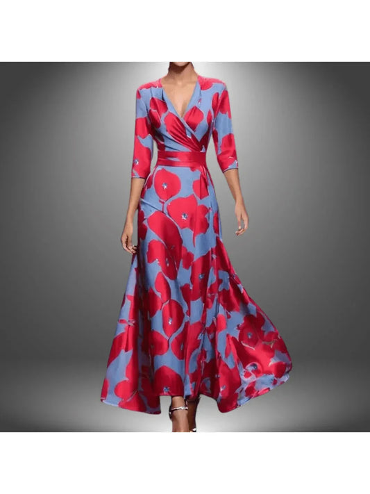 Women's Wrap Dress | Floral Print & Figure-Flattering Feminine Fit