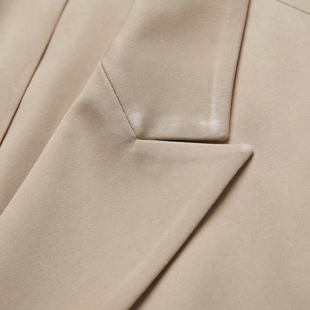 Women's Wrap Tie Blazer Wide Leg Trouser Set Workwear