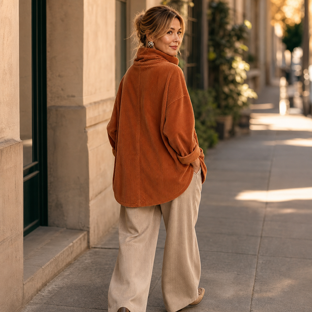 Women's Wrap Top | Asymmetric Button Front & Cropped Fit