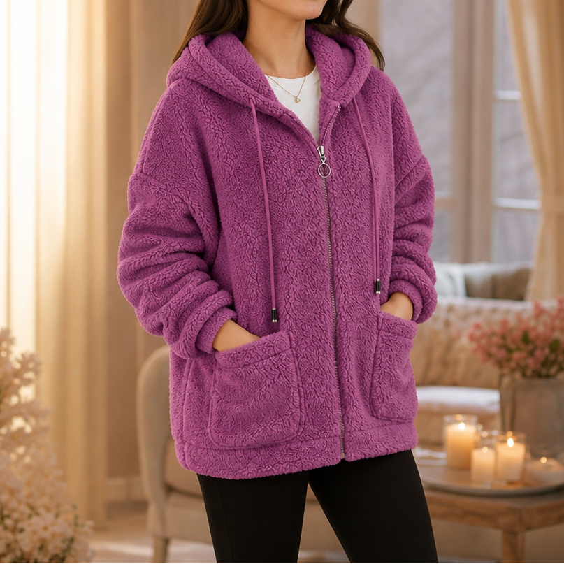 Women's Zip-Up Hoodie | Oversized & Warm