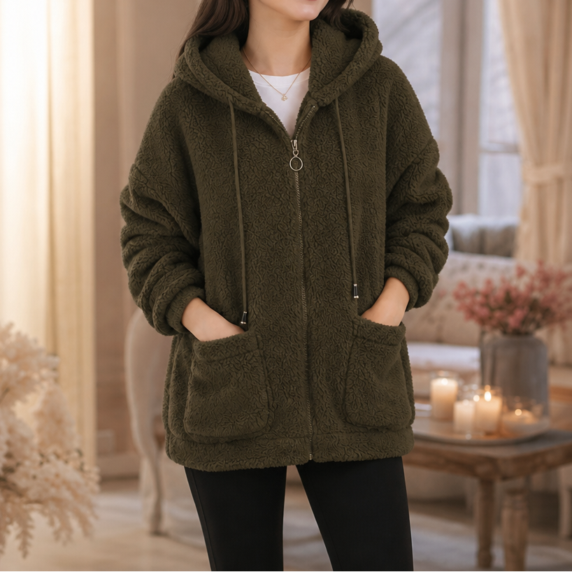 Women's Zip-Up Hoodie | Oversized & Warm