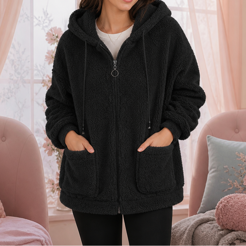 Women's Zip-Up Hoodie | Oversized & Warm