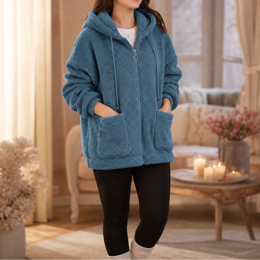 Women's Zip-Up Hoodie | Oversized & Warm