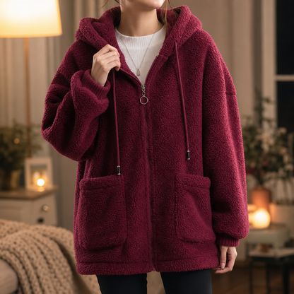 Women's Zip-Up Hoodie | Oversized & Warm