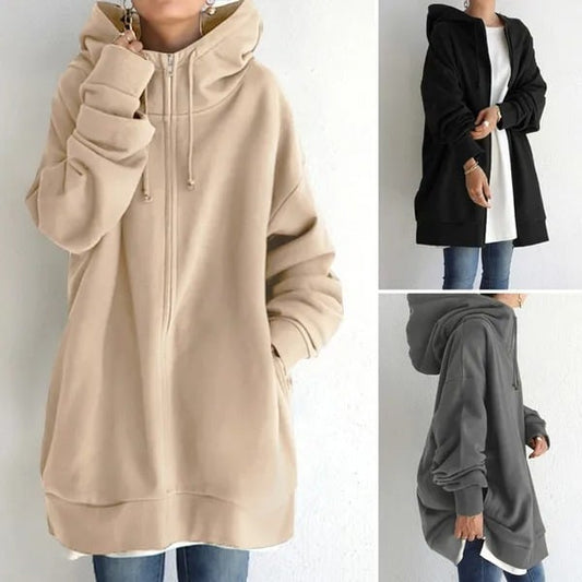 Women's Zip-Up Hoodie | Warm & Cosy for Winter