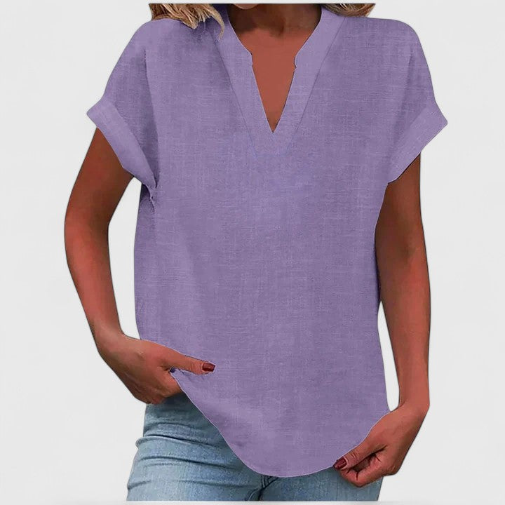 Xavinah | Chic V-Neck Blouse for Everyday Wear
