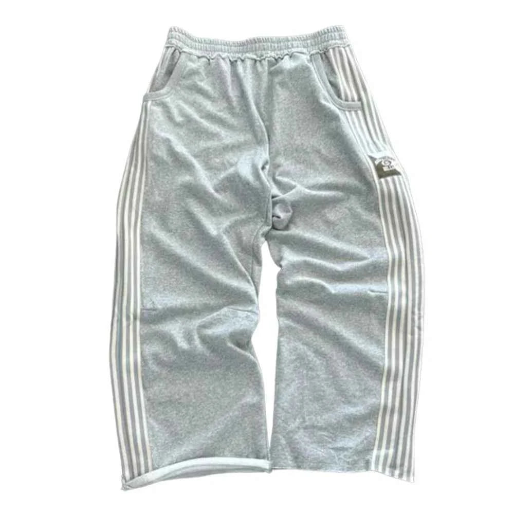 Y2K Retro Stripe Baggy Jogging Pants – Unisex Harajuku Streetwear 1