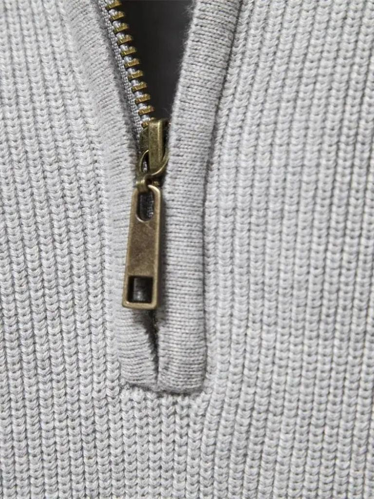 Elegant Quarter Zip Sweater - Cross & Crown - Cross & Crown