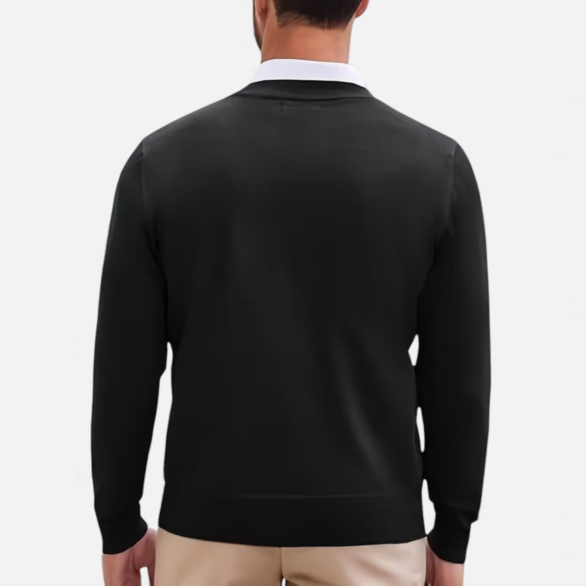 Men's V-Neck Knit Sweater | Soft & Warm 10