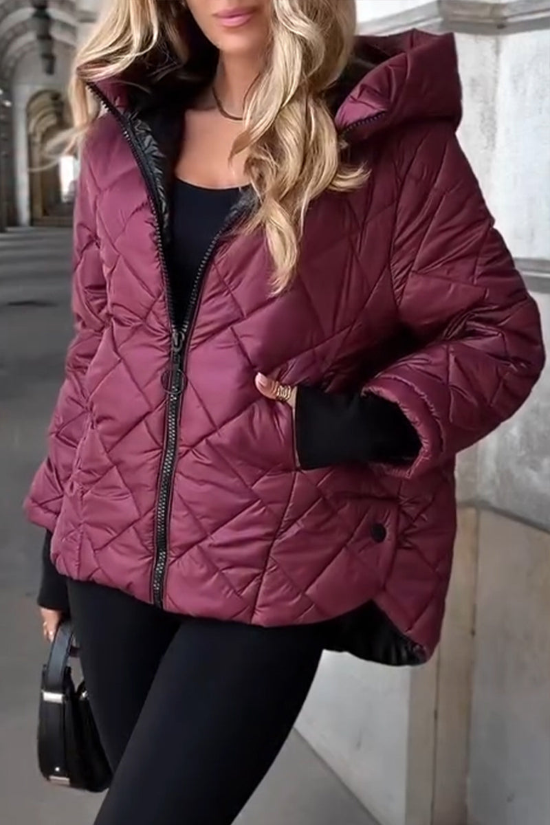 Women's Zip Up Hoodie Jacket Adjustable Hood Full Closure 3