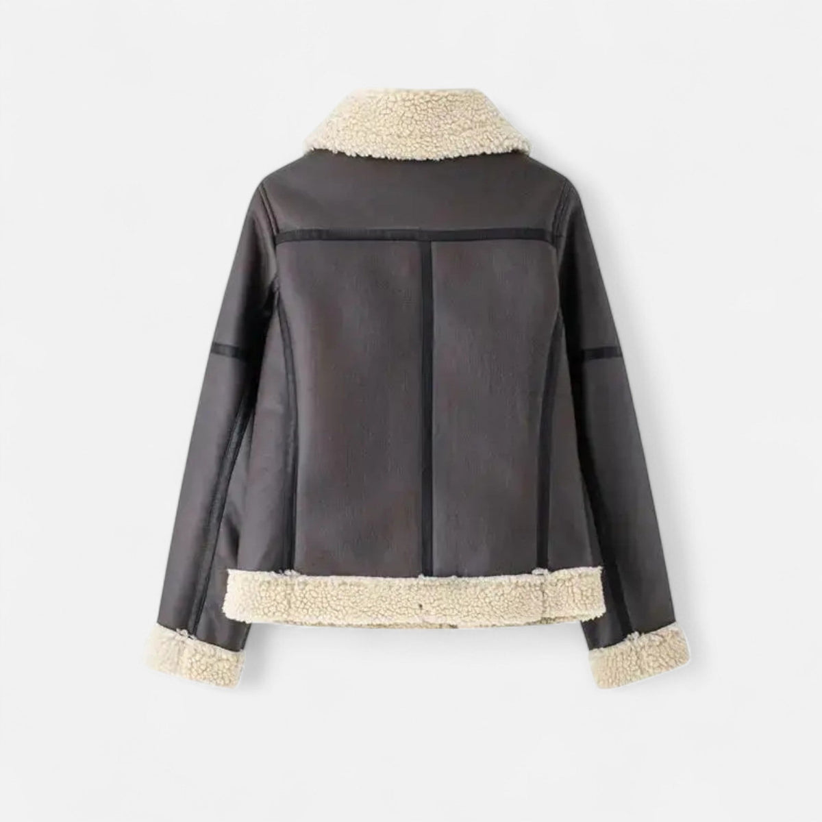 Women's Belted Jacket Fur Lined Fitted Winter Coat 7