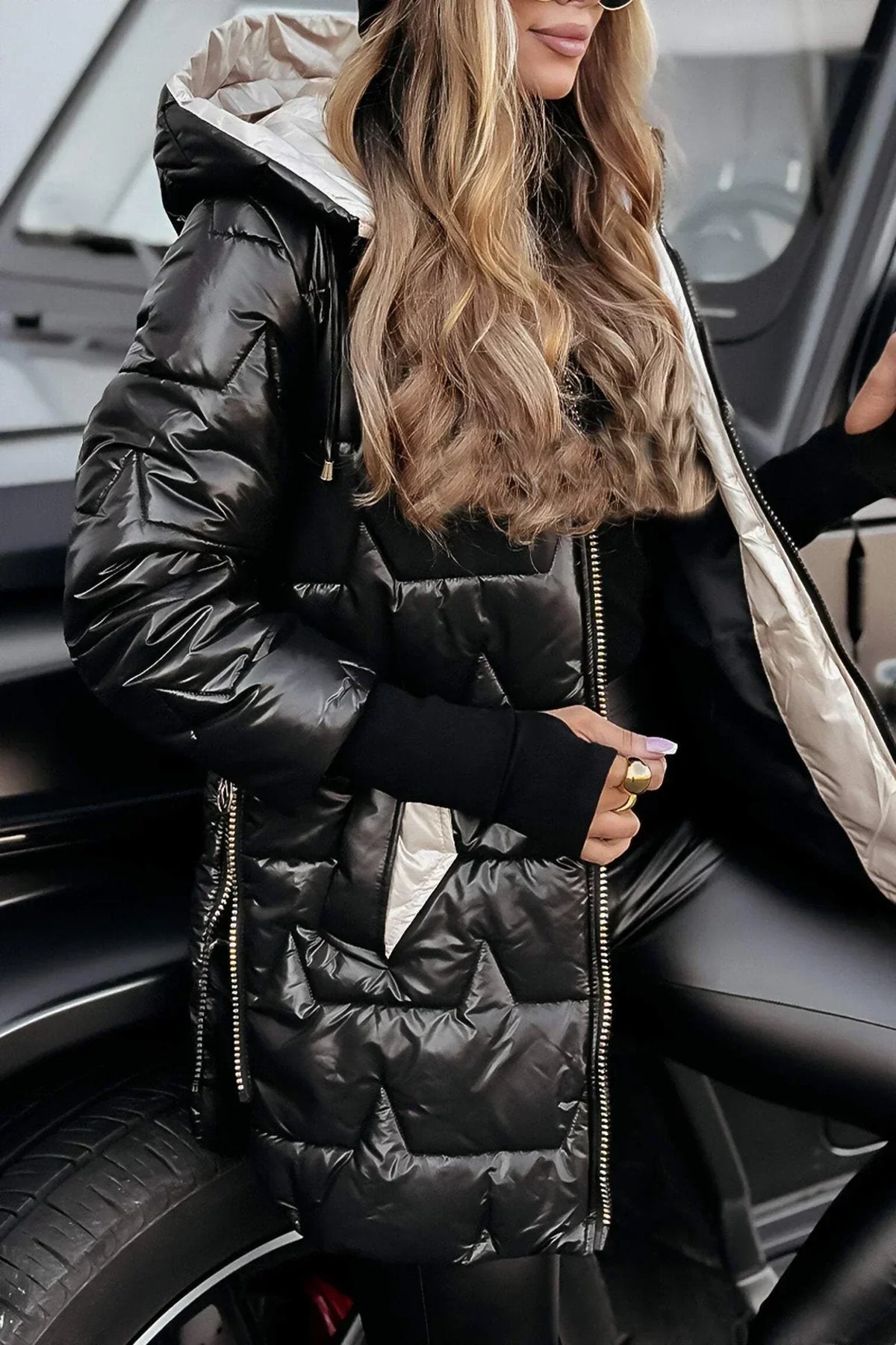 Women's Quilted Winter Coat | Hooded & Warm 4
