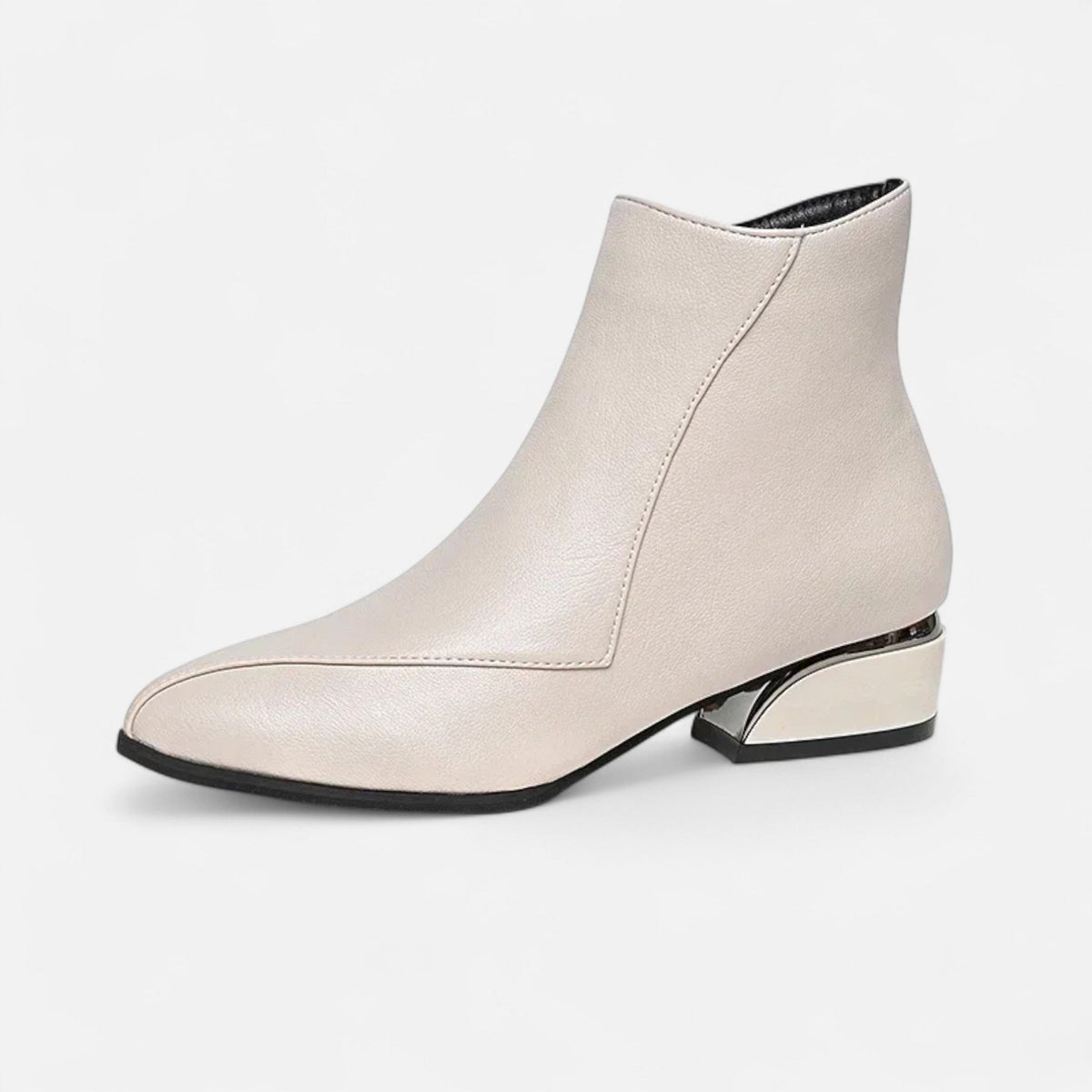 Women's Pointed Toe Ankle Boots Side Zip Cushioned Insole 4