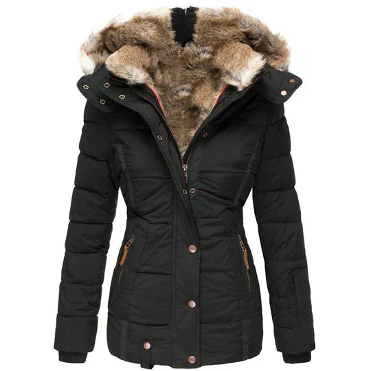 Men's Winter Jacket with Fur Hood | Quilted Warmth 3