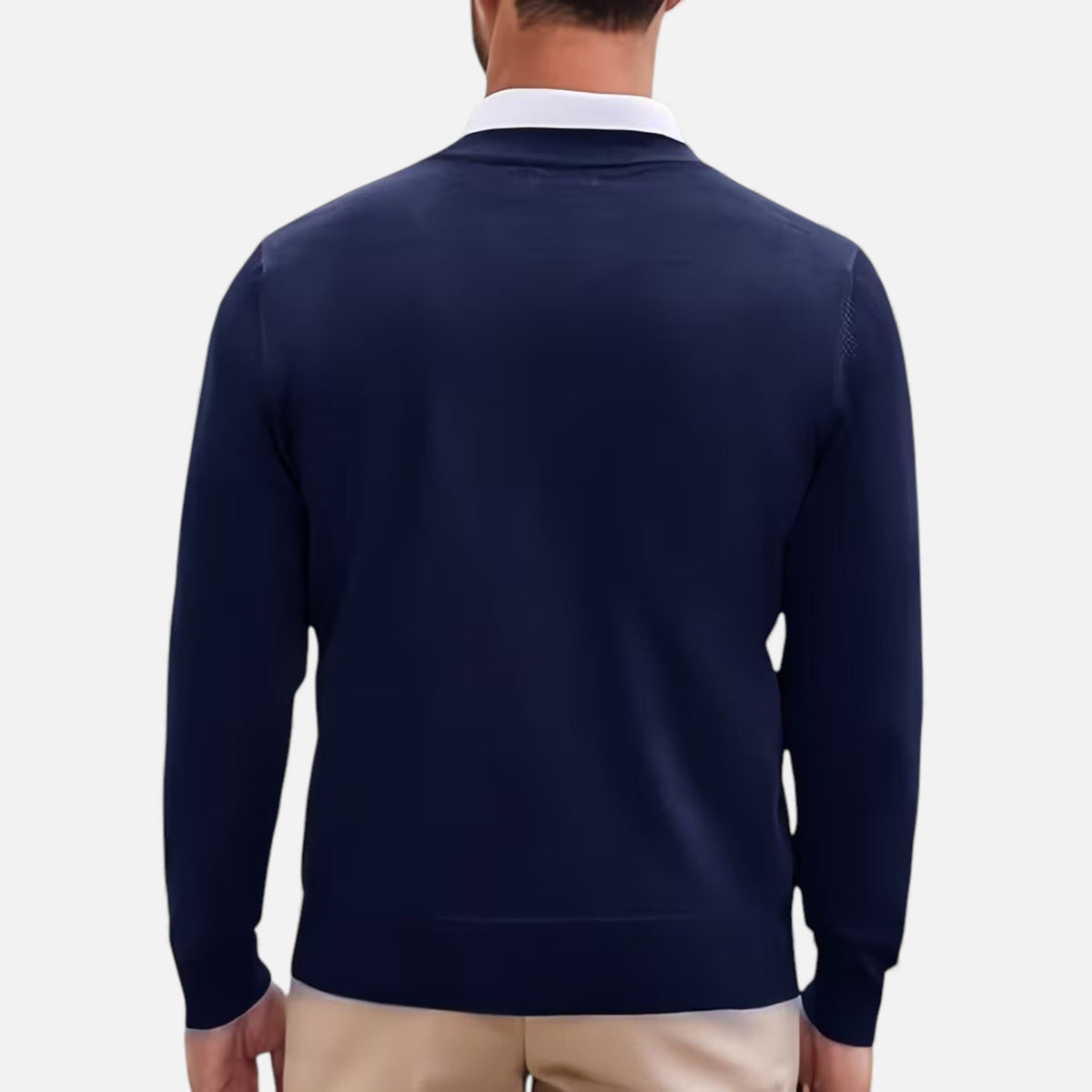 Men's V-Neck Knit Sweater | Soft & Warm 8