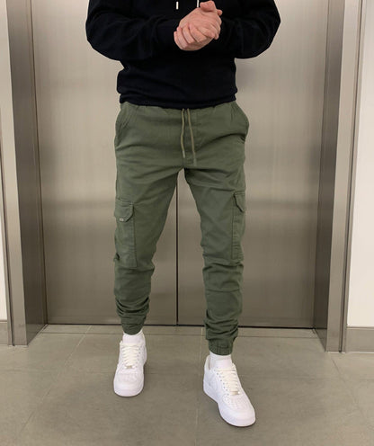 Men's Cargo Jogger Pants | Elastic Waistband & Functional Pockets 8