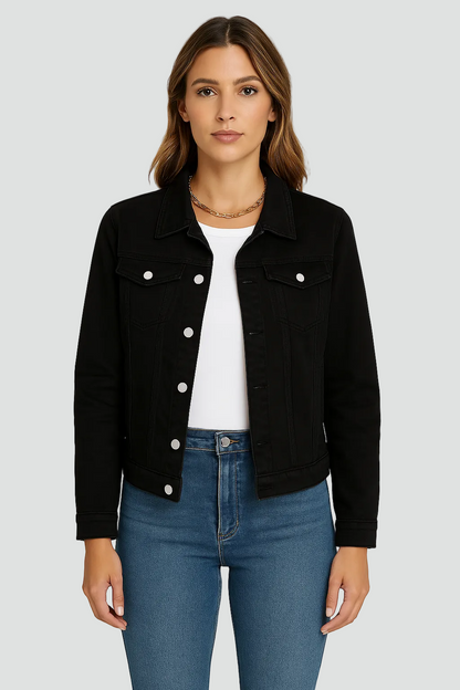 Women's Jacket | Button Closure & Pockets 1