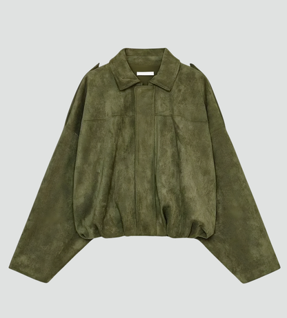 Women's Oversized Bomber Jacket | Zip Front Design 10