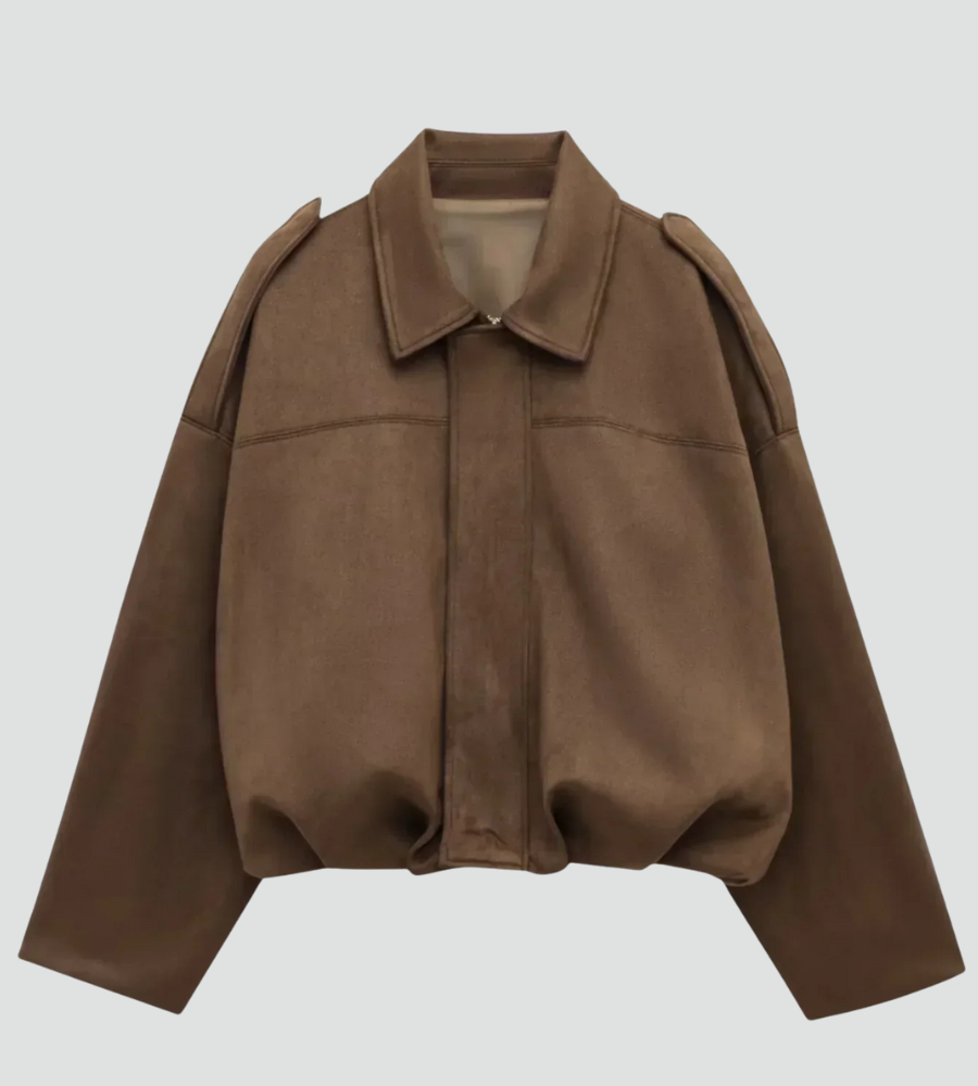 Women's Oversized Bomber Jacket | Zip Front Design 12