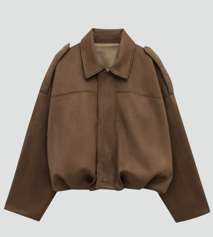 Women's Oversized Bomber Jacket | Zip Front Design 12